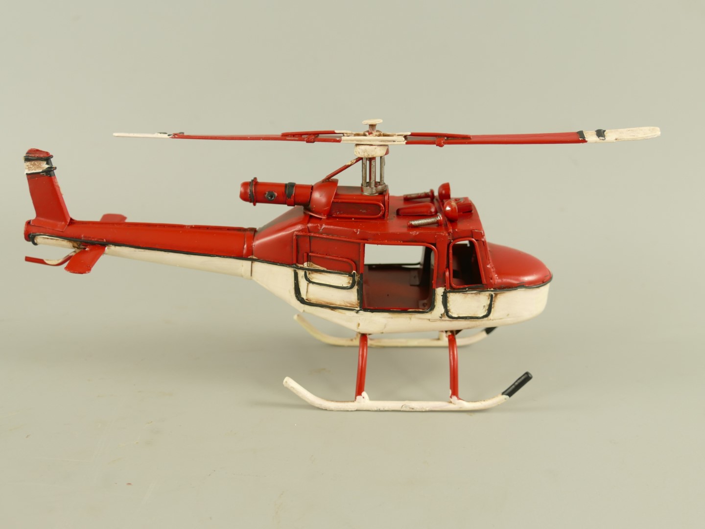Hubschrauber Antik Eisen L.23cm