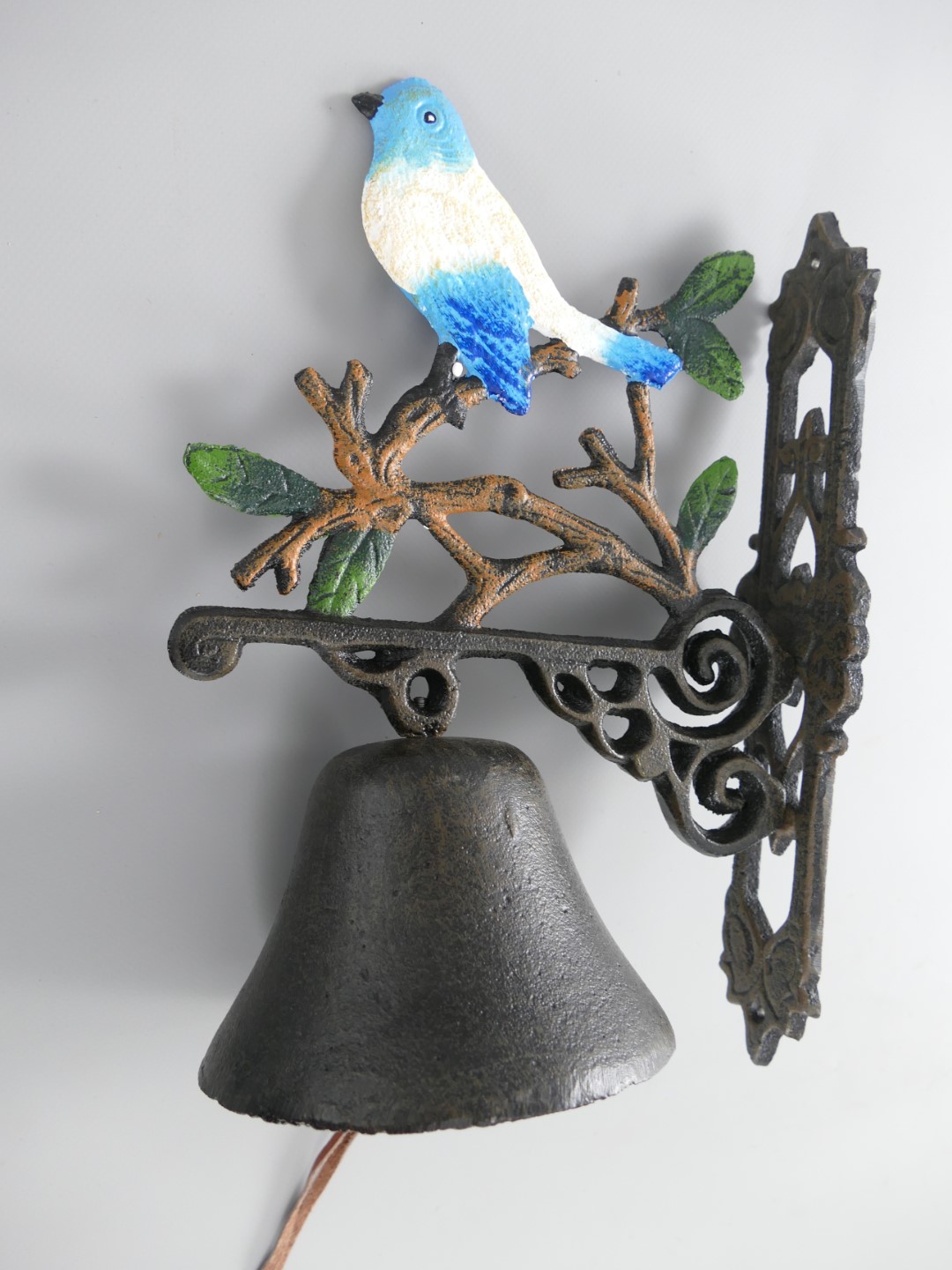 *NT Wandglocke Gußeisen Vogel H.30cm
