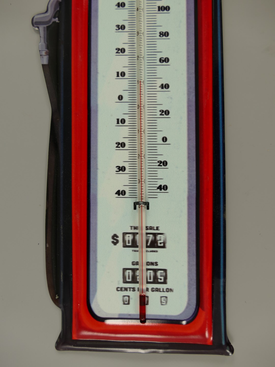 Thermometer Antik Eisen Route-66 H.48x15cm