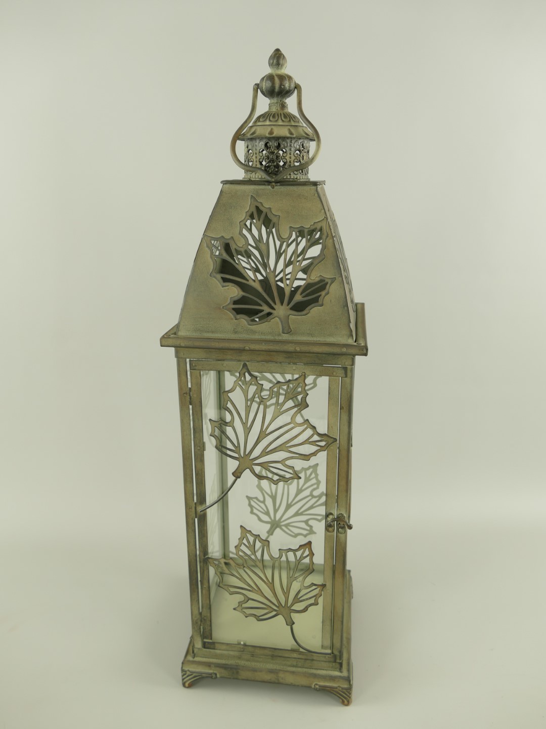 (*)Laterne rustikal Eisen farbe H.65x19cm