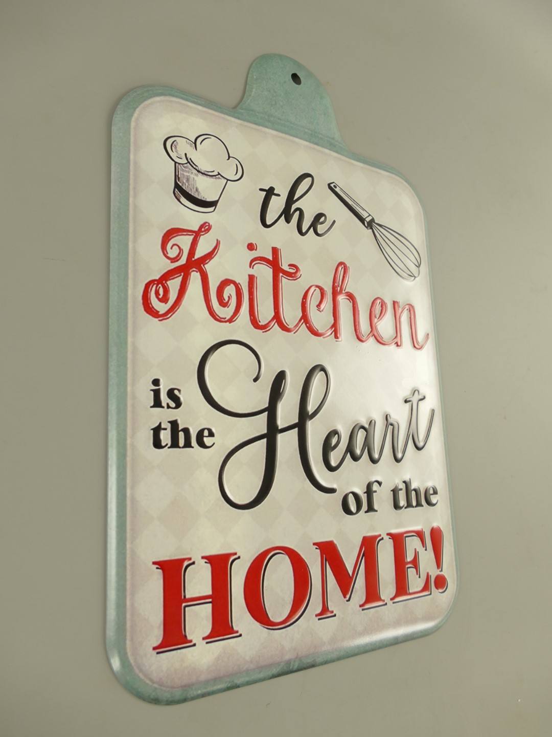 Wandschild(Gestanz) Eisen Kitchen Heart H.45cm