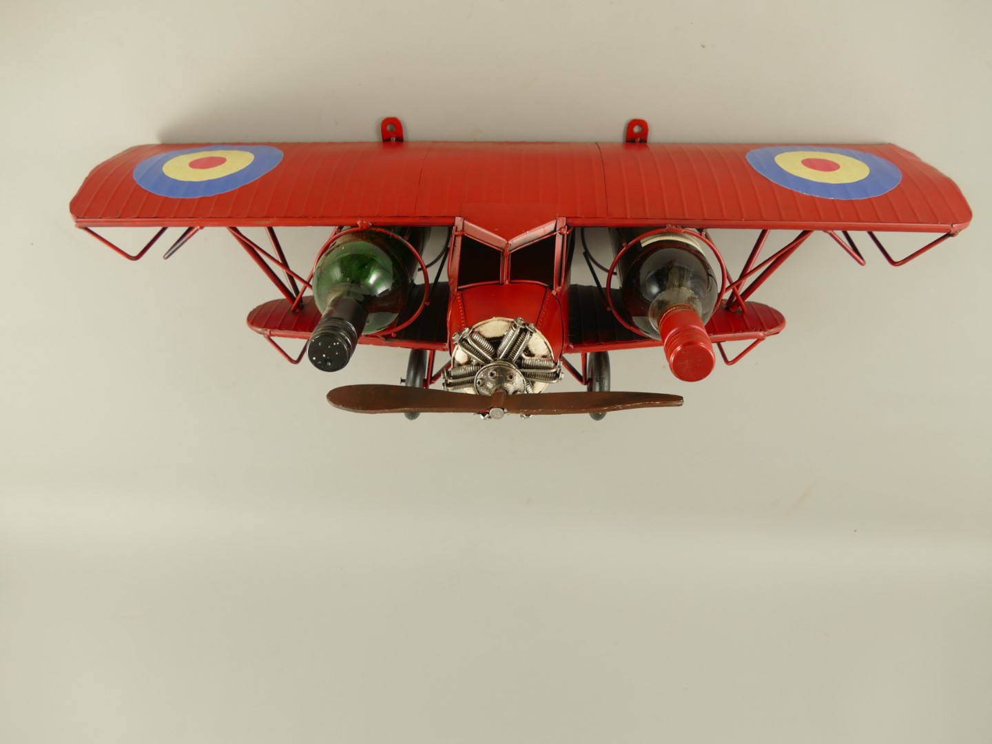 Weinregal(Wand)Flugzeug Eisen L.74x25cm