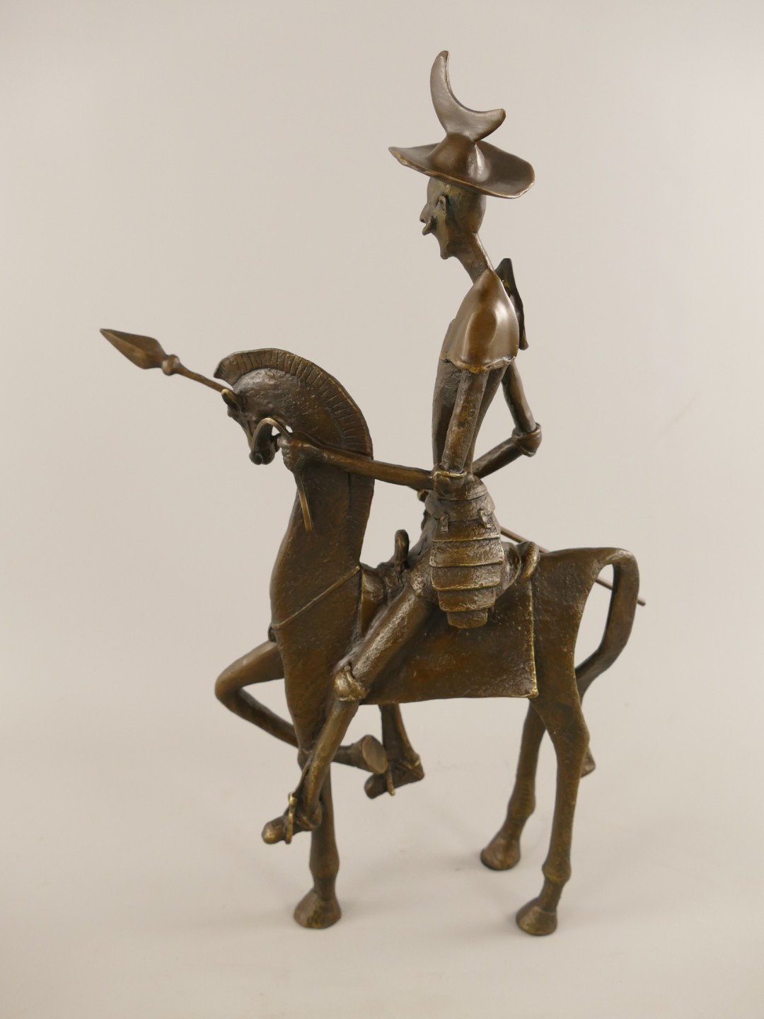 Figur Bronze Salvador Dalí Reiter  H.44cm