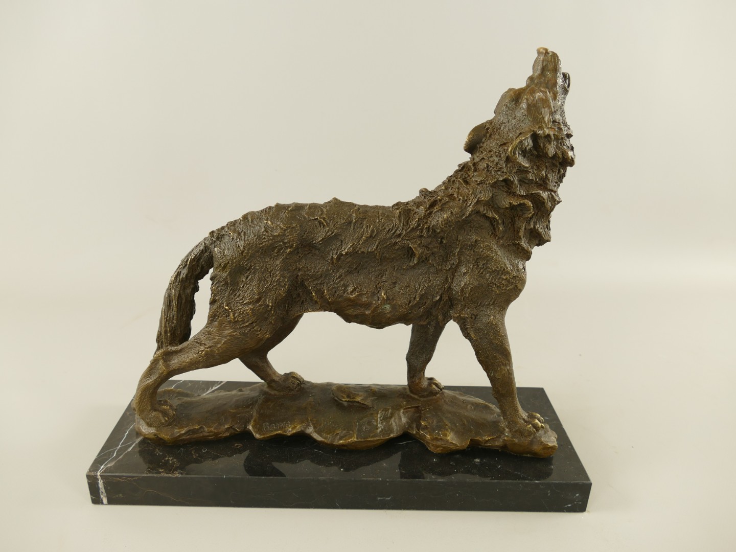 Figur Bronze Wolf L.38x34x13cm