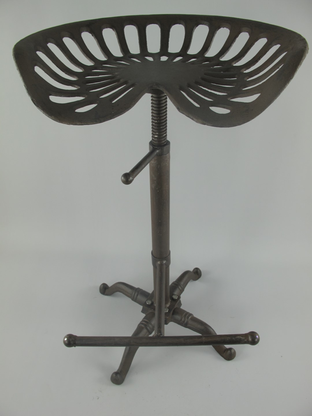Barstühl Gußeisen rustikal braun H.75x47cm