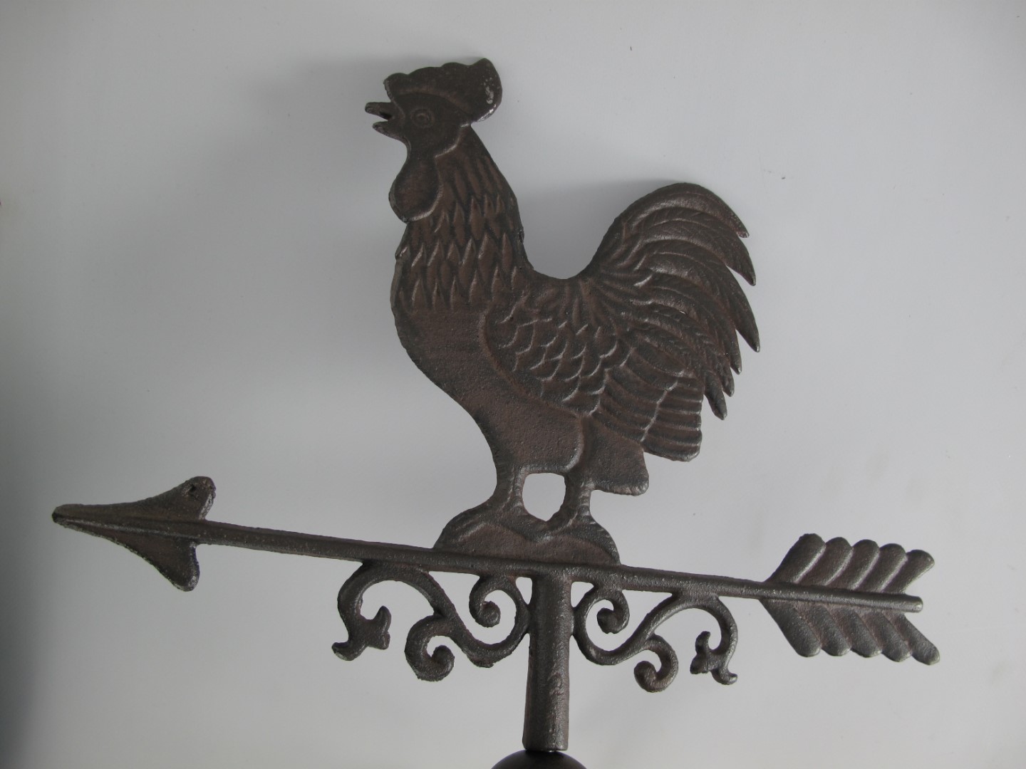 Wetterhahn(Wand) Gußeisen rustikal braun H.65x45cm