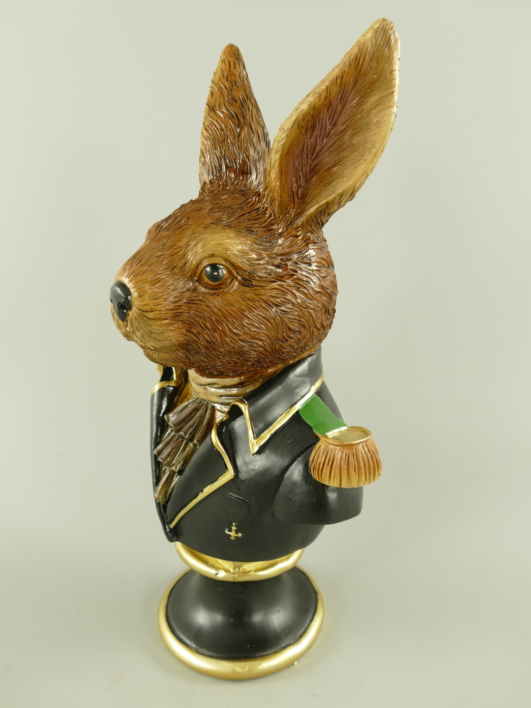 Figur Polystein Kaninchen farbig H.35x20x12cm