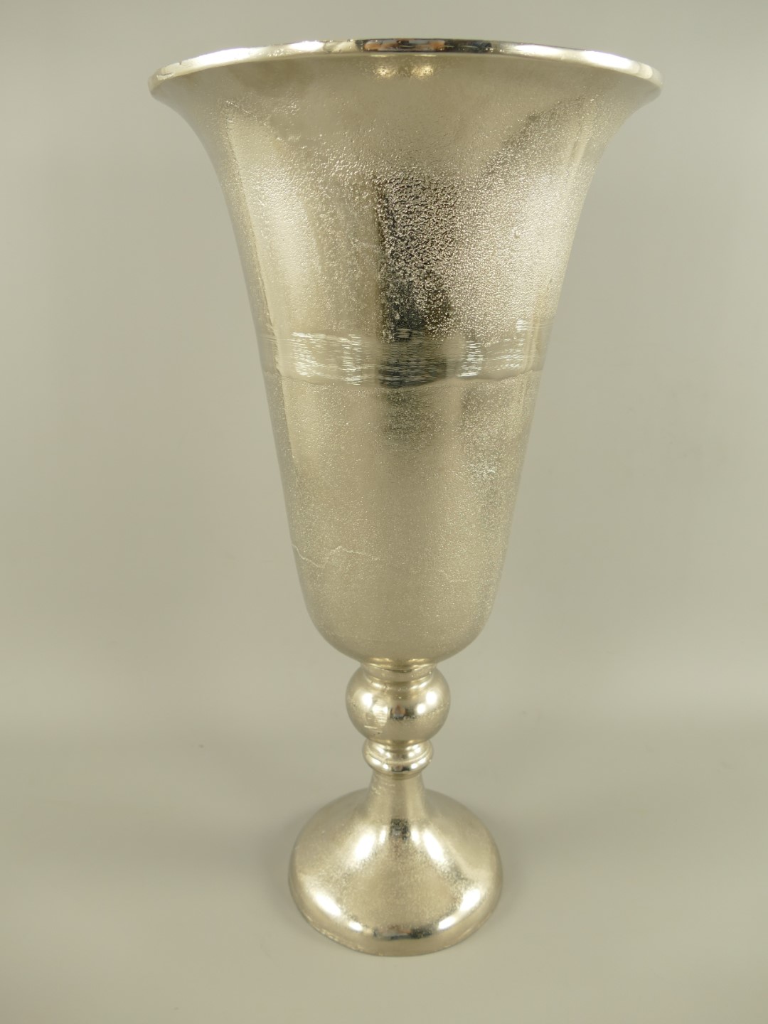 RAUS*PREIS Vase Alu vernickelt H.60cm