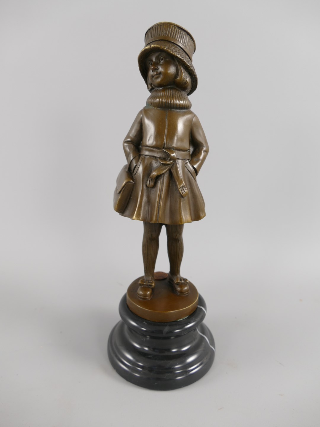 *RAUS*PREIS* Figur Bronze Junges Mädchen H.28x10cm