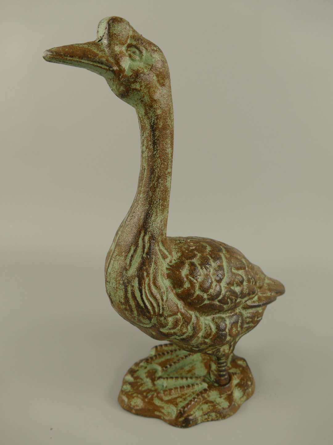 Gans Gußeisen farbig H.34cm