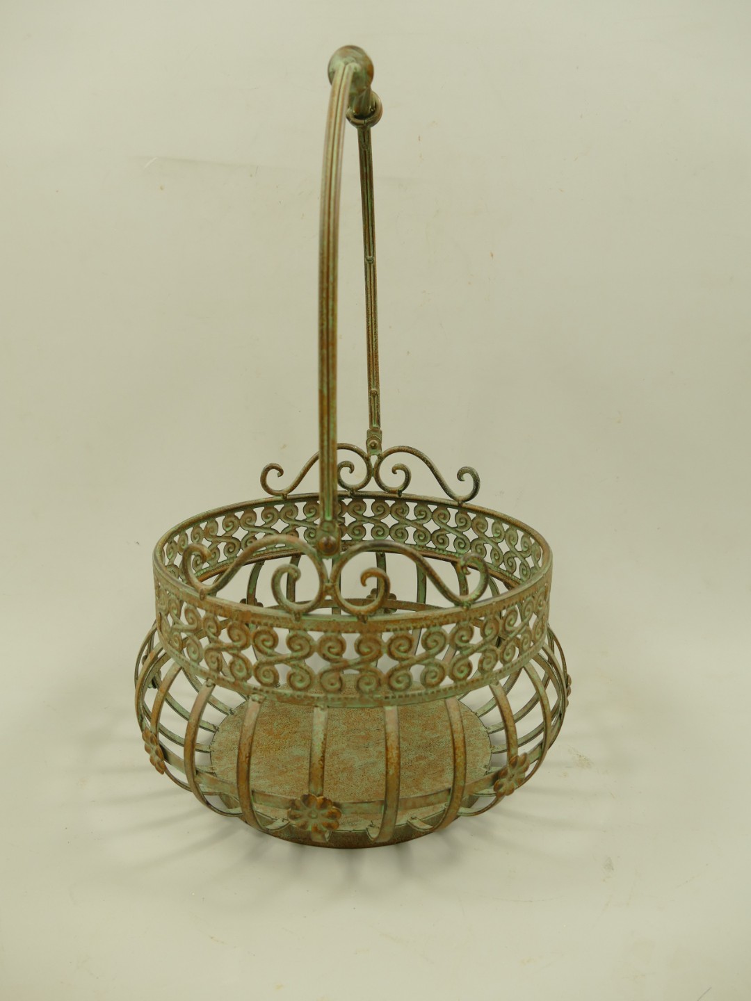 Korbset Eisen farbig Set/2 H.36/46cm