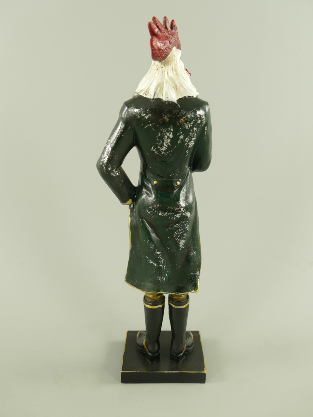 Figur Polystein Hahn farbig H.36x10cm