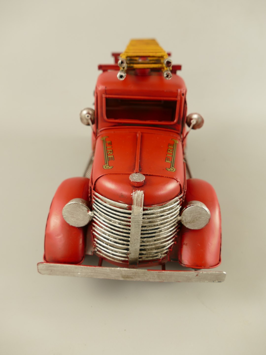 Feuerwehrwagen Antik Eisen L.35cm