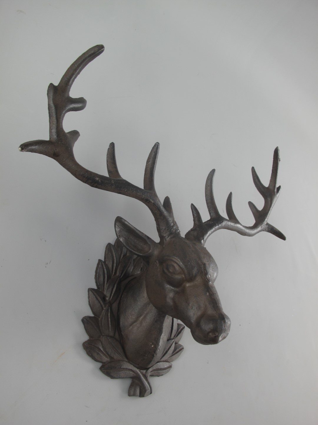 Hirschkopf Eisen rustikal H.35cm