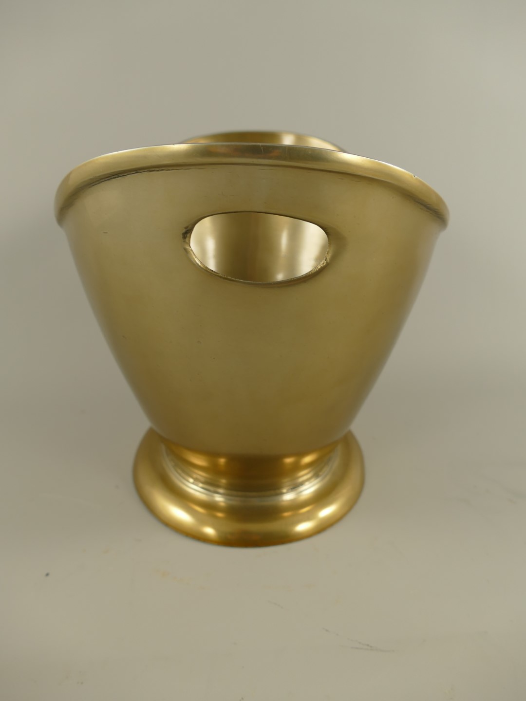 Weinkühler Sektkühler Alu Bronze Antik H.26x36cm