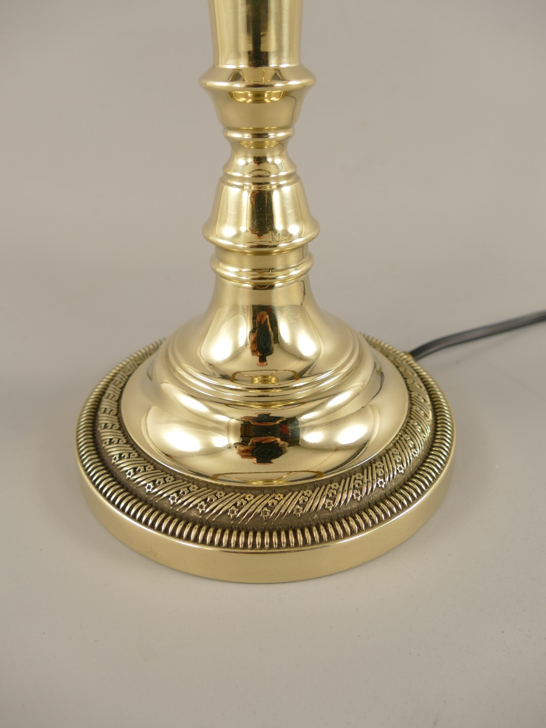 Pilzlampe IMPERO FUSS!! Messing (OHNE GLAS) H.28cm