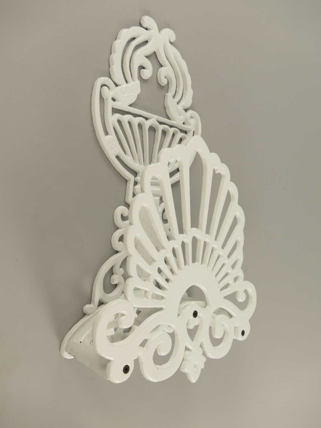 *ANG. Schlauchhalter Gußeisen weiss H.50cm