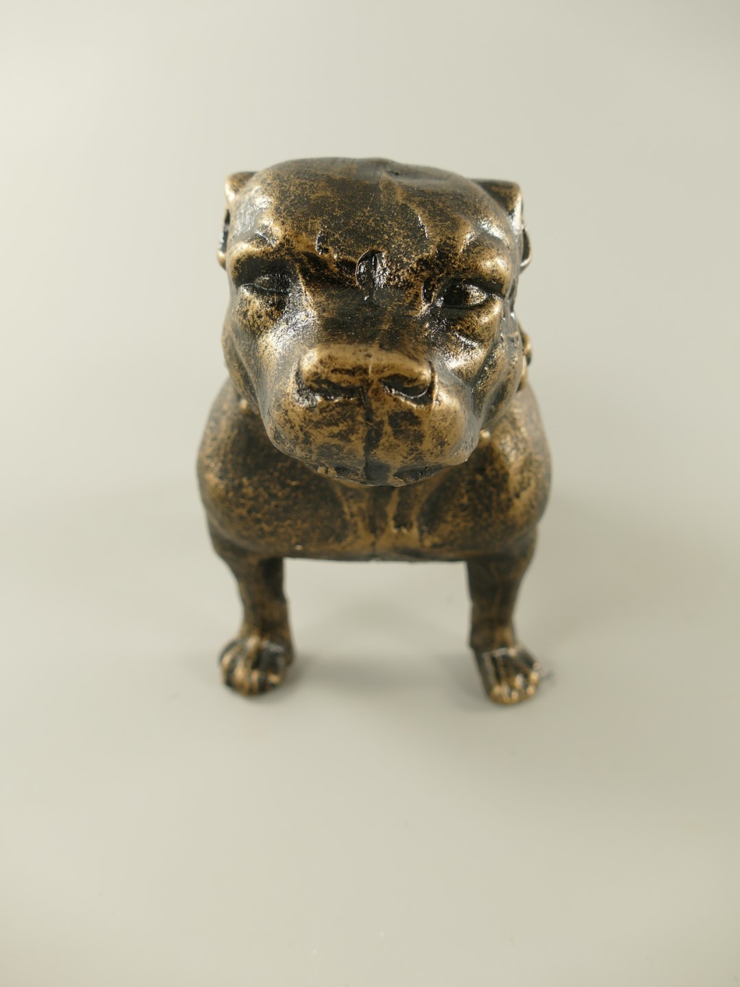 Hund Antik Eisen farbig L.30cm