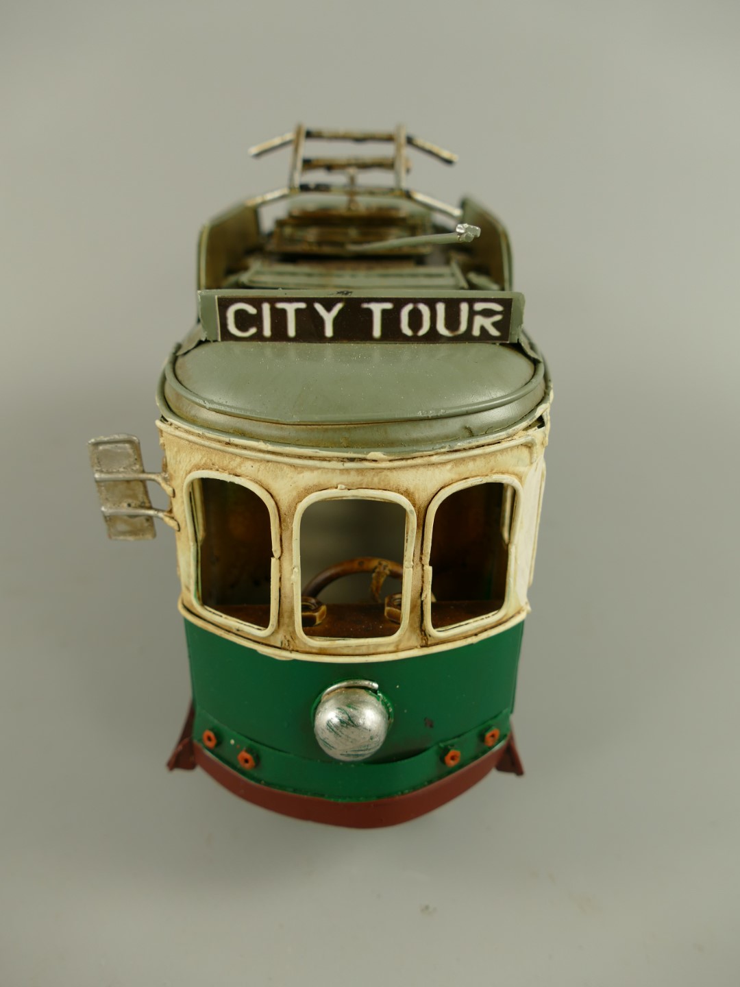 Straßenbahn Antik Eisen L.31x16cm