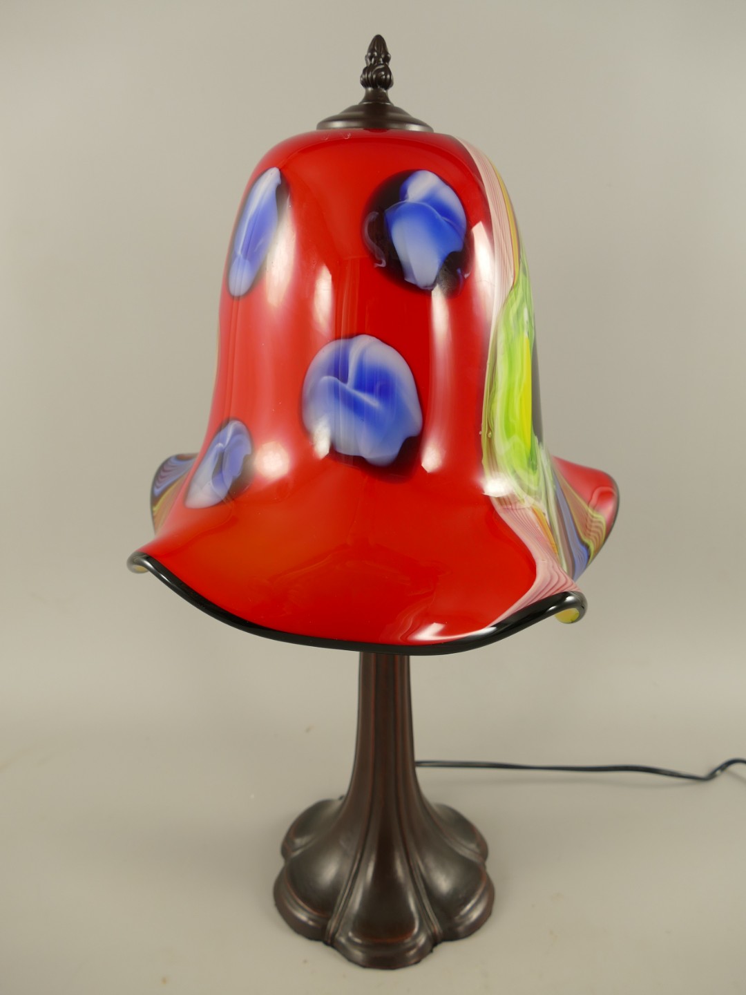 Lampenschirm/Fuss 122.595 Glas farbe H.53cm