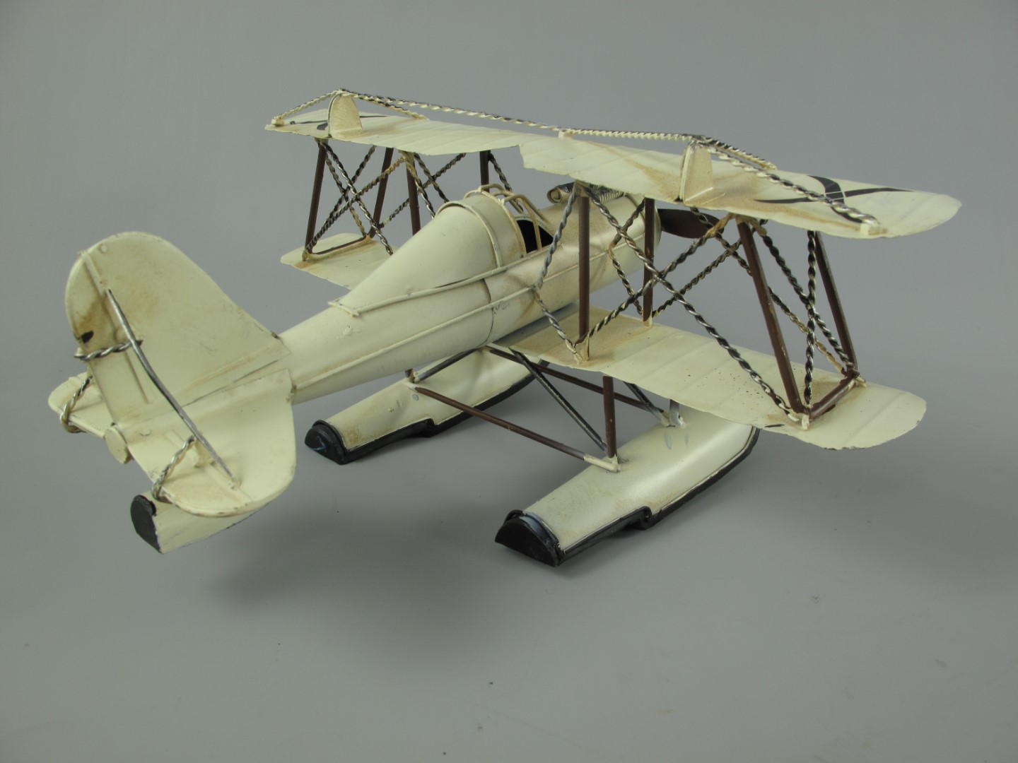 Wasserflugzeug Antik Eisen L.27x32cm