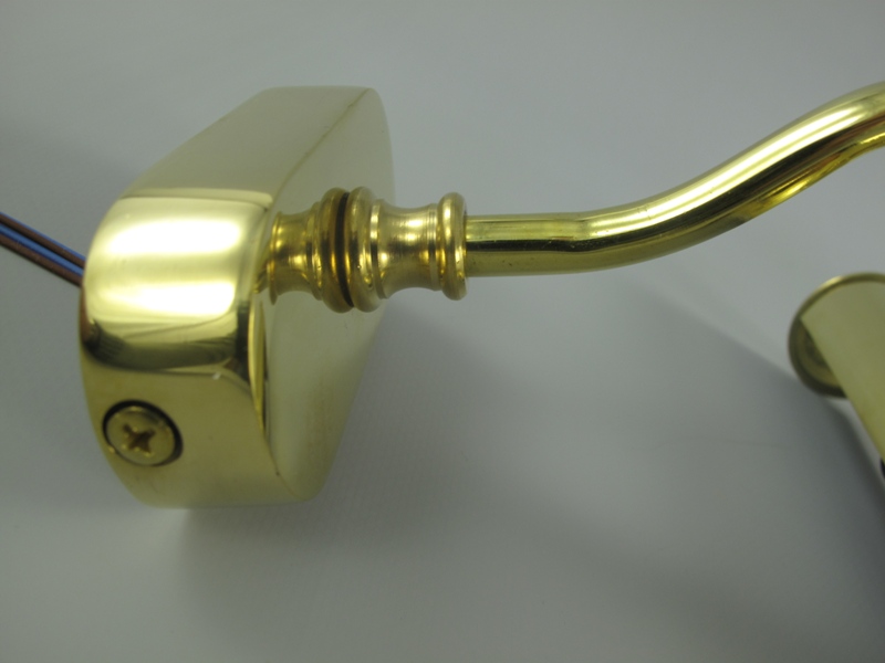 Bilderlampe Messing 2-Fassung B.30cm
