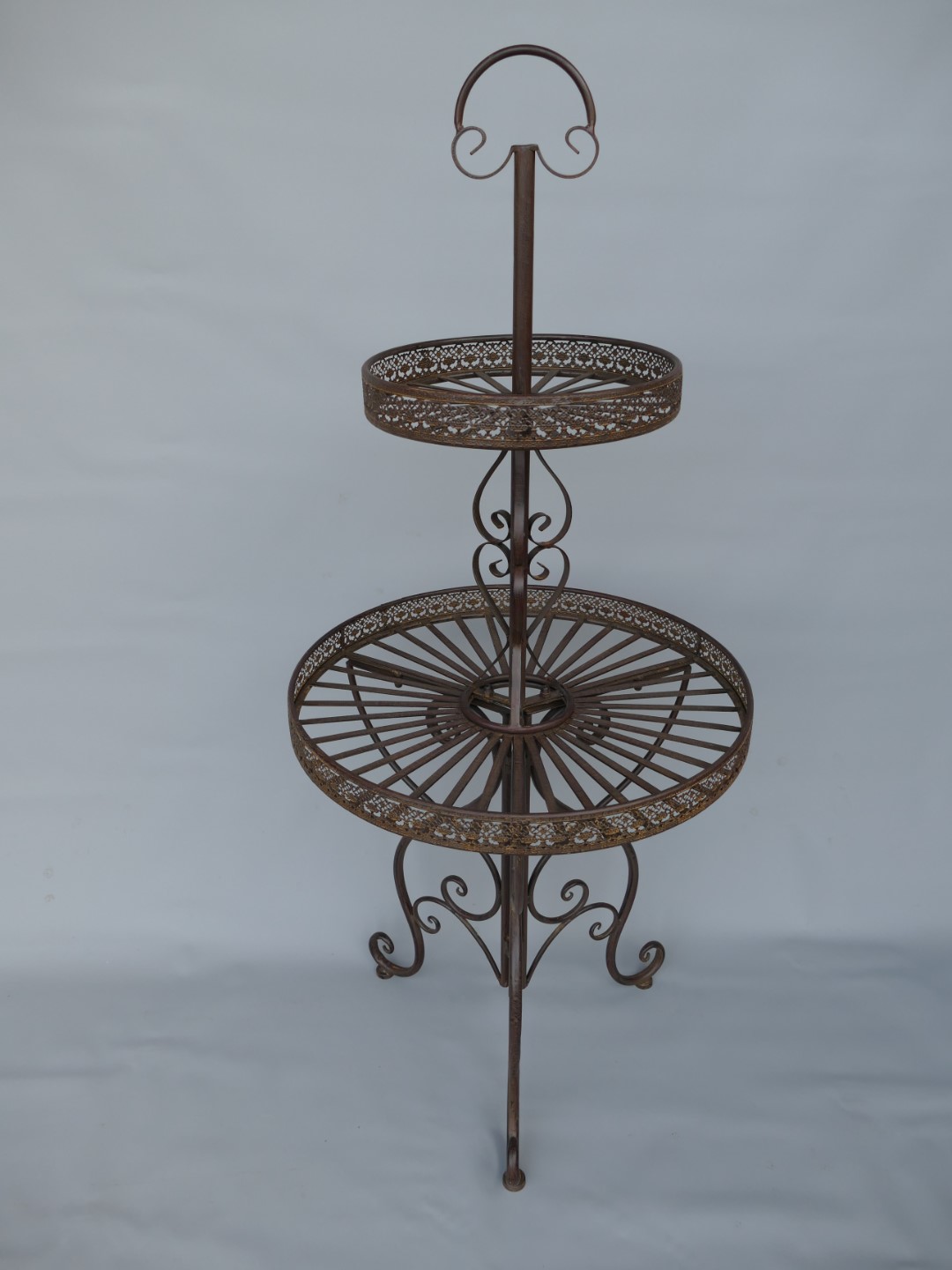*A? Etagere 2-tlg. Eisen rustikal braun H.140x60cm