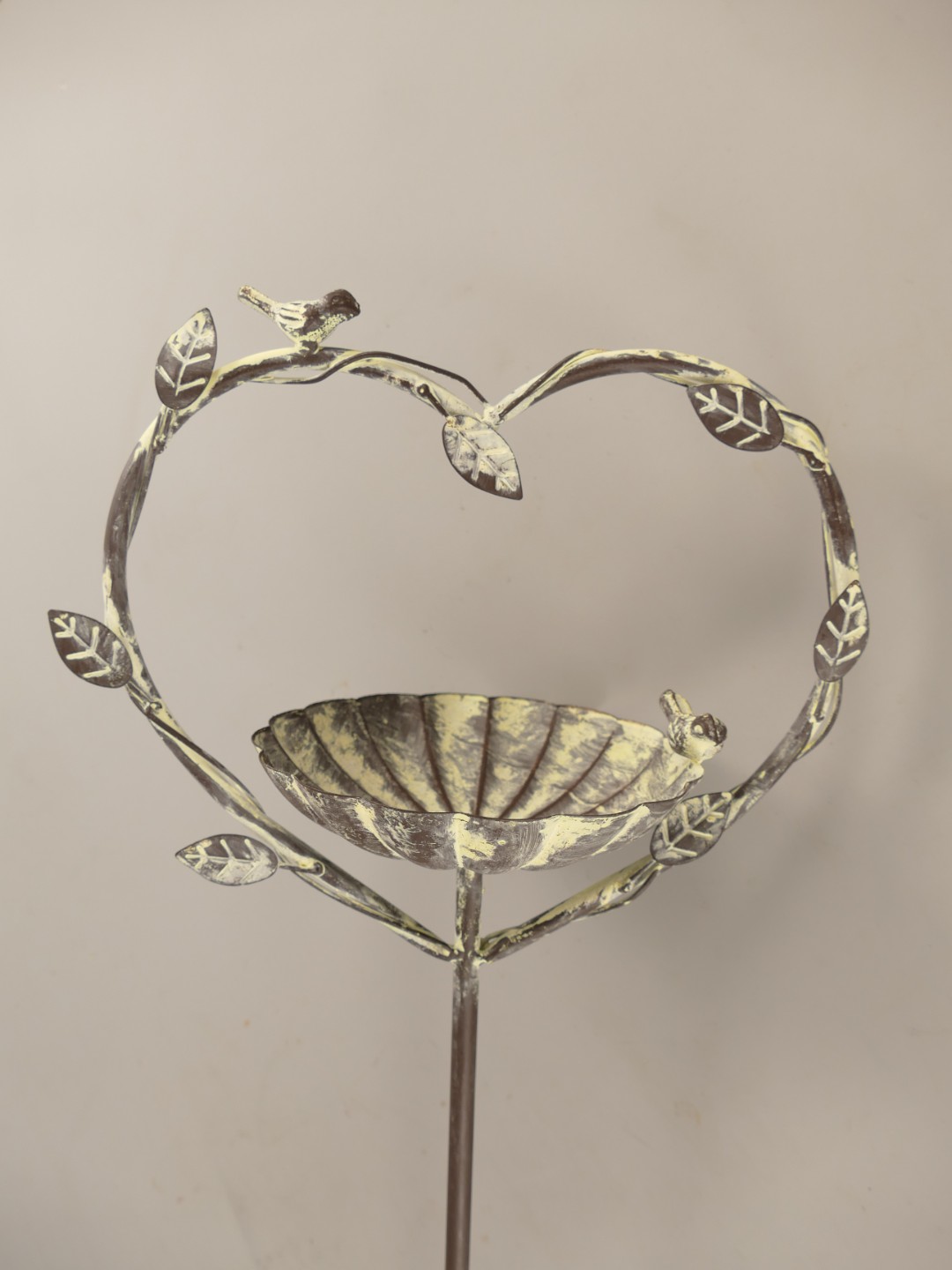 Vogeltränke/Fütterungsplatz Grün farbig H.105cm