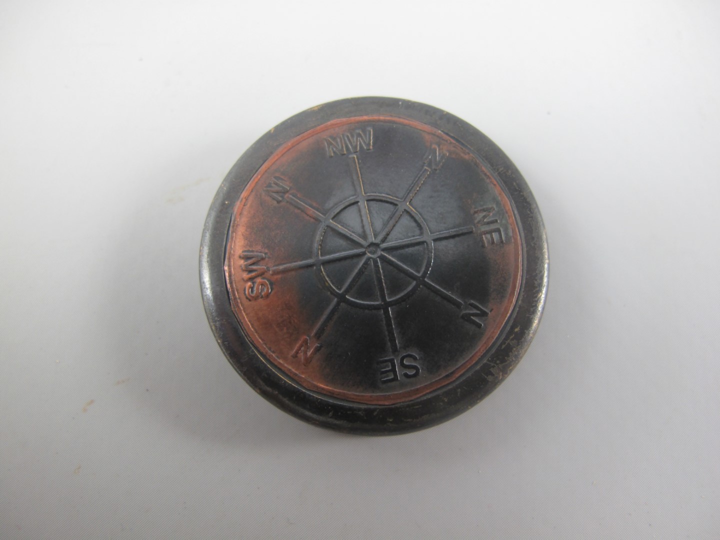 Fernrohr Mes./leder Classic patina Holz Box L.17cm