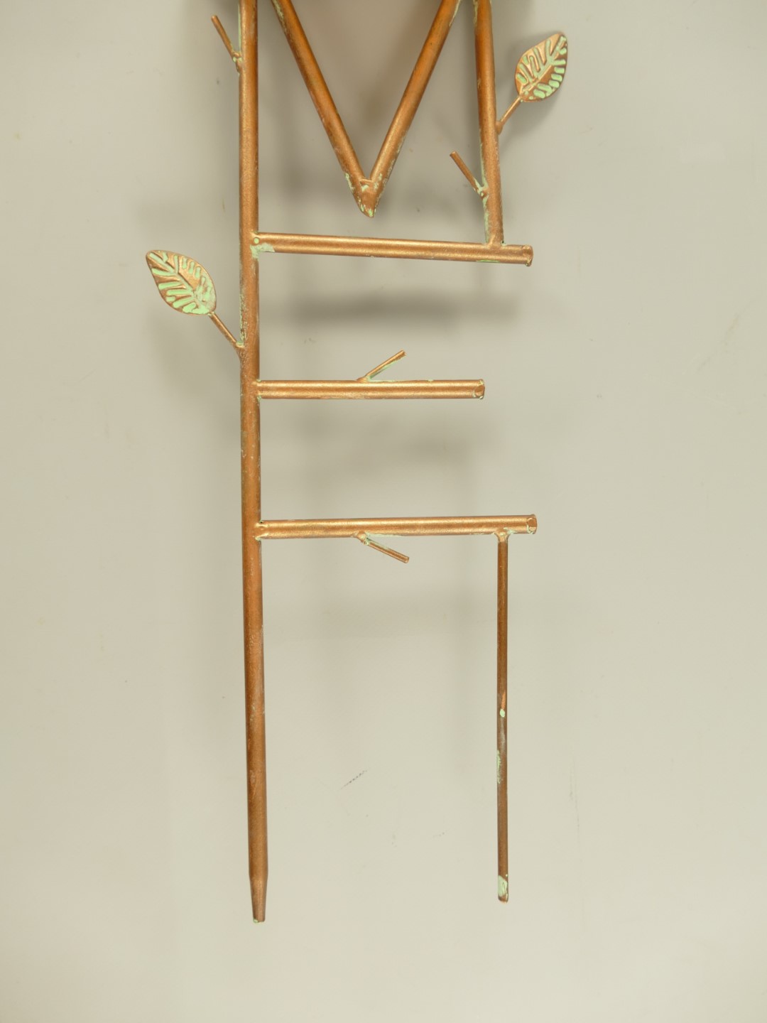 Vogelhaus Gießkanne Ständer Kupfer farbig H.74cm