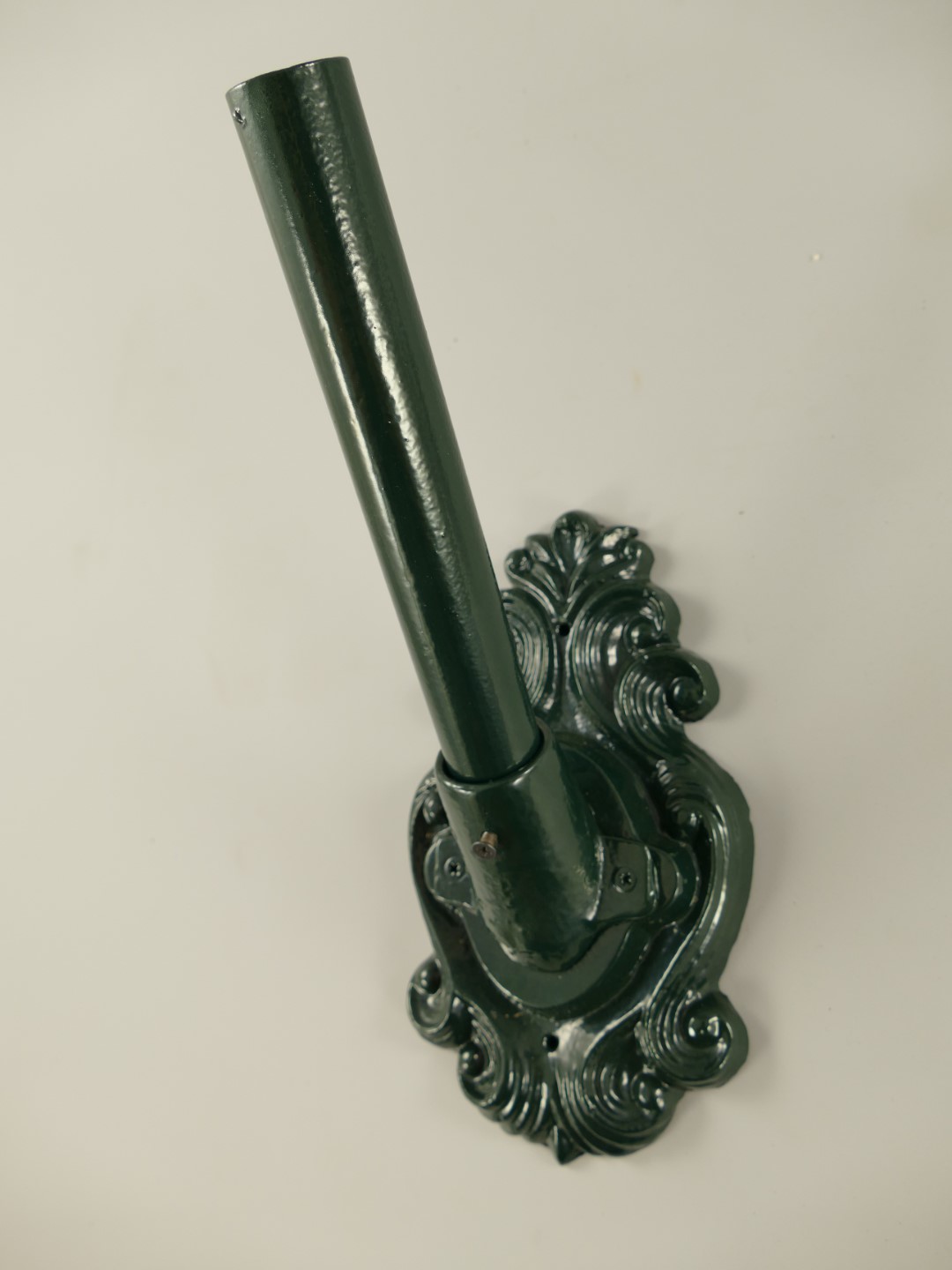 Flaggenhalter Glatt EISEN grün farbe H.31cm