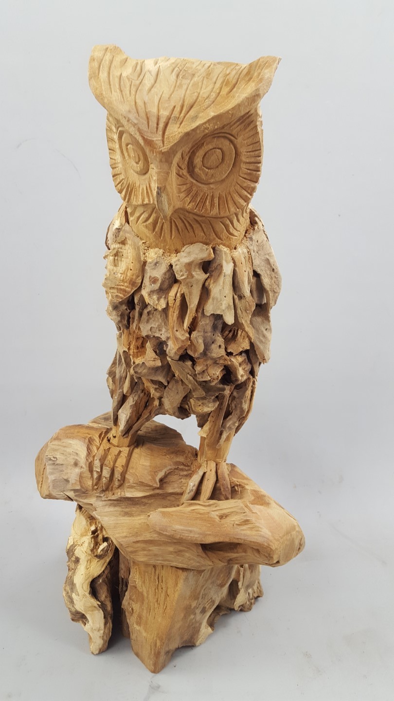 (*) *NT Uhu Teak H.58-60cm
