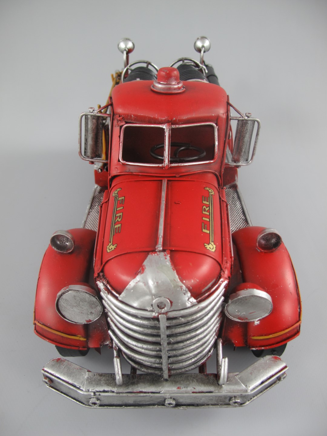 Feuerwehrwagen Antik Eisen L.43x18cm