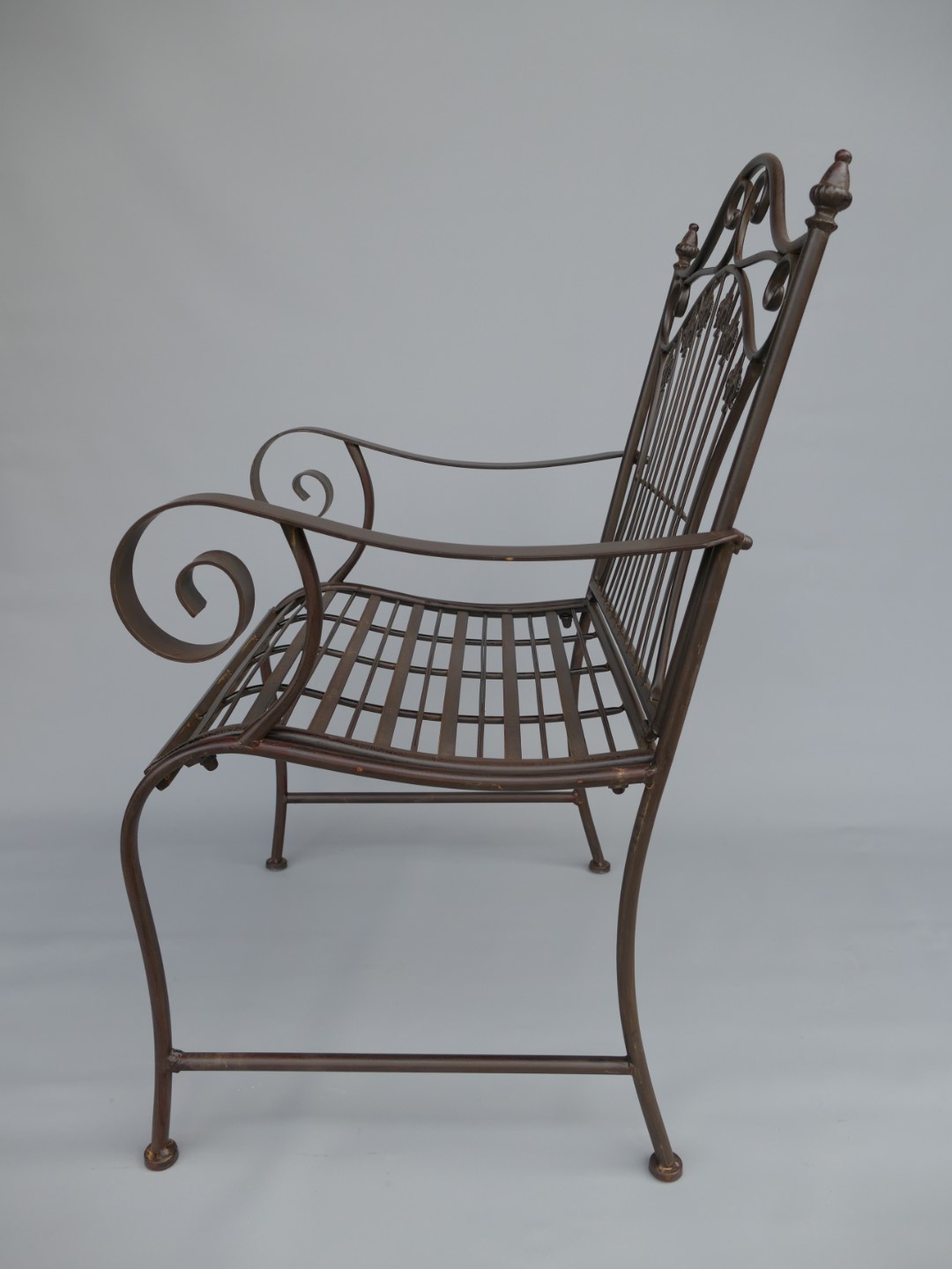 Stuhl Eisen rustikal braun H.95cm