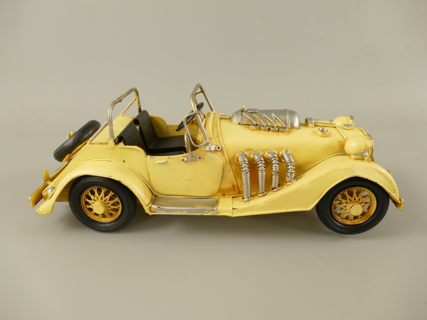 Auto Antik Eisen gelb L.28cm