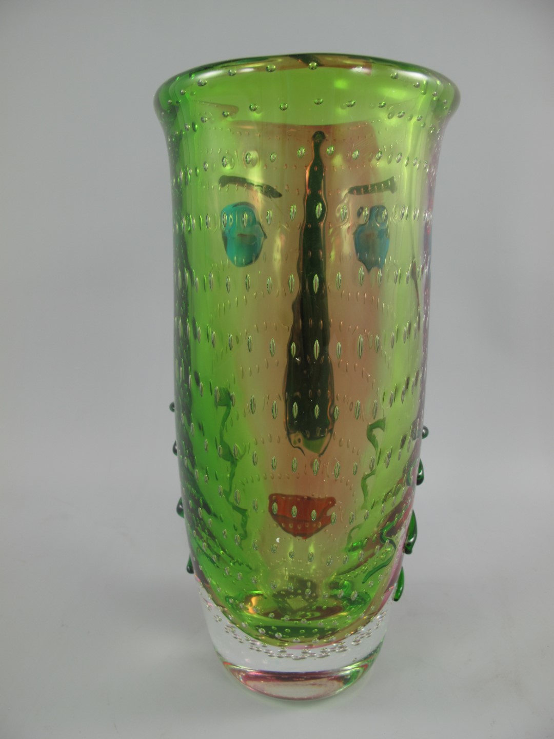 Glas Vase farbe H.30x19x14cm