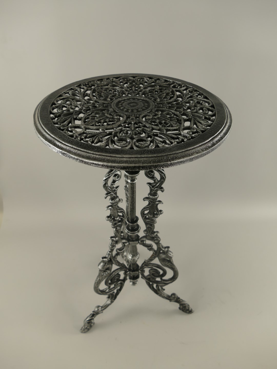 Blumentisch(BOX) Eisen grau/schwarz H.70-D.36cm
