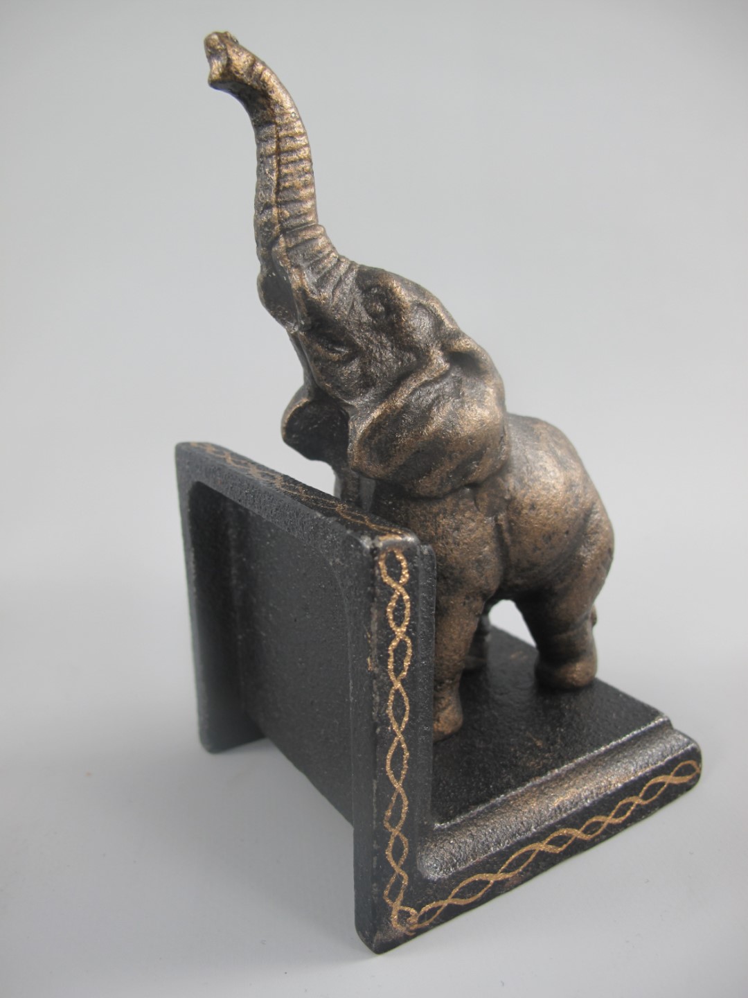 Buchstürzen ELEFANT Set/2 Eisen schwarz H.15cm SET