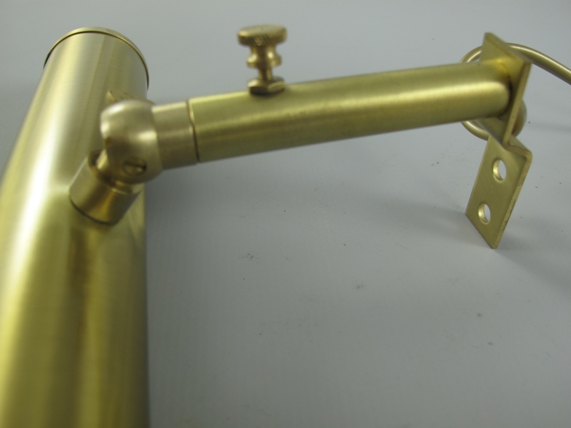 Bilderlampe Messing INDUSTRIE farbig 1-Fas. B.22cm