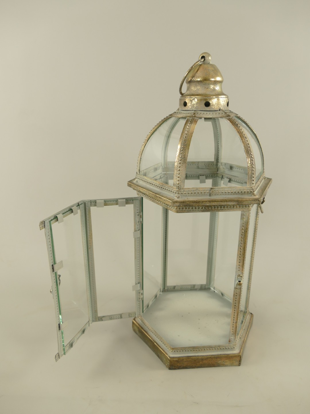 (*)Laterne Eisen rustikal farb. Set/3 H.31/43/60cm