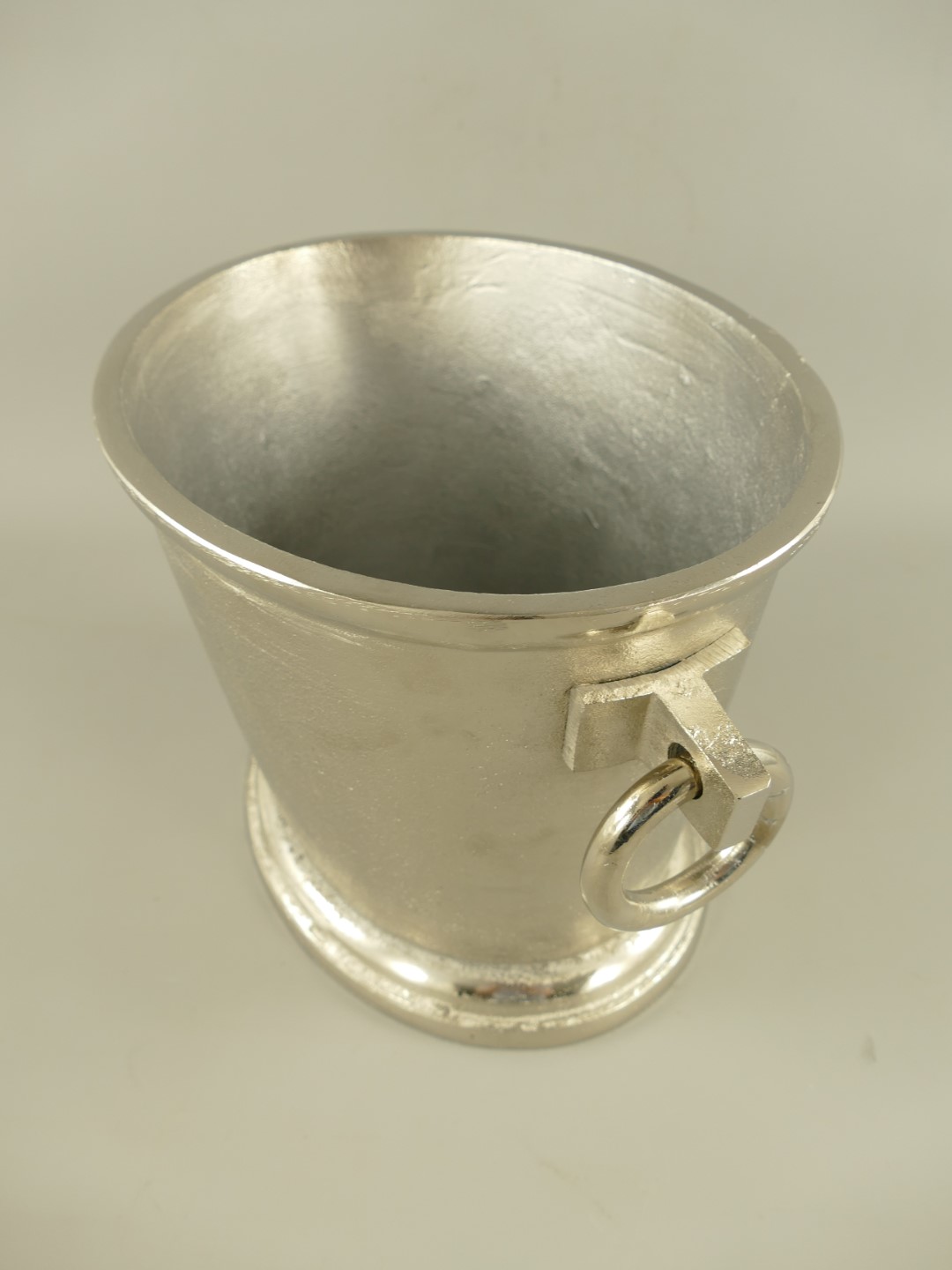 RAUS*PREIS Wein/Sektkühler Alu vernickelt H.25cm