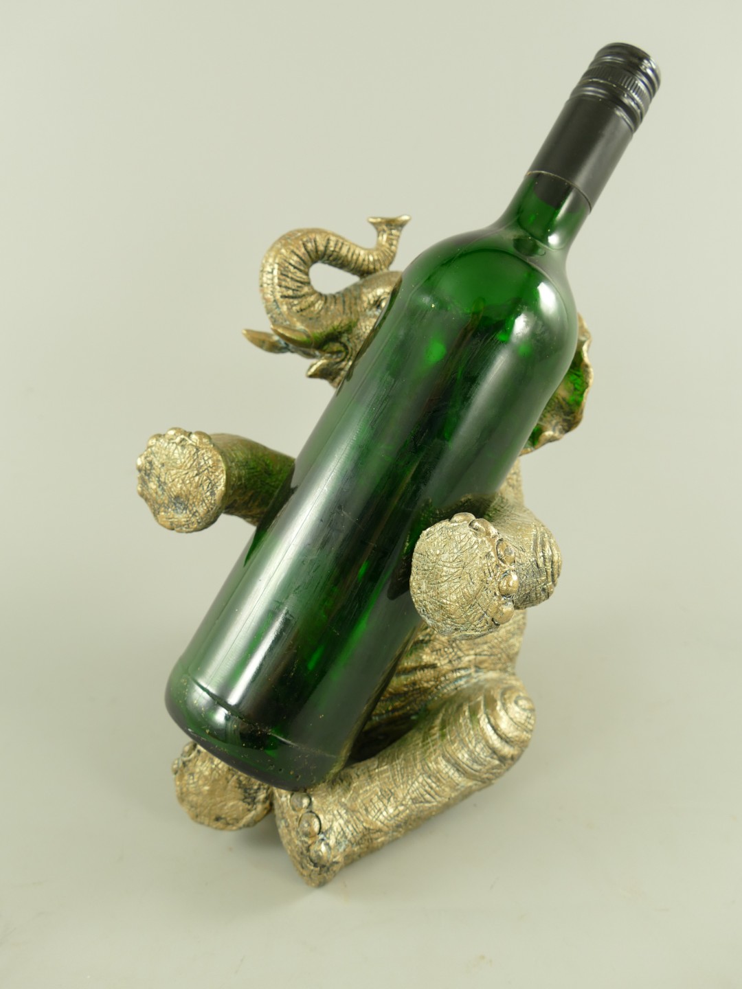 Weinständer Elefant Polystein farbig H.23cm