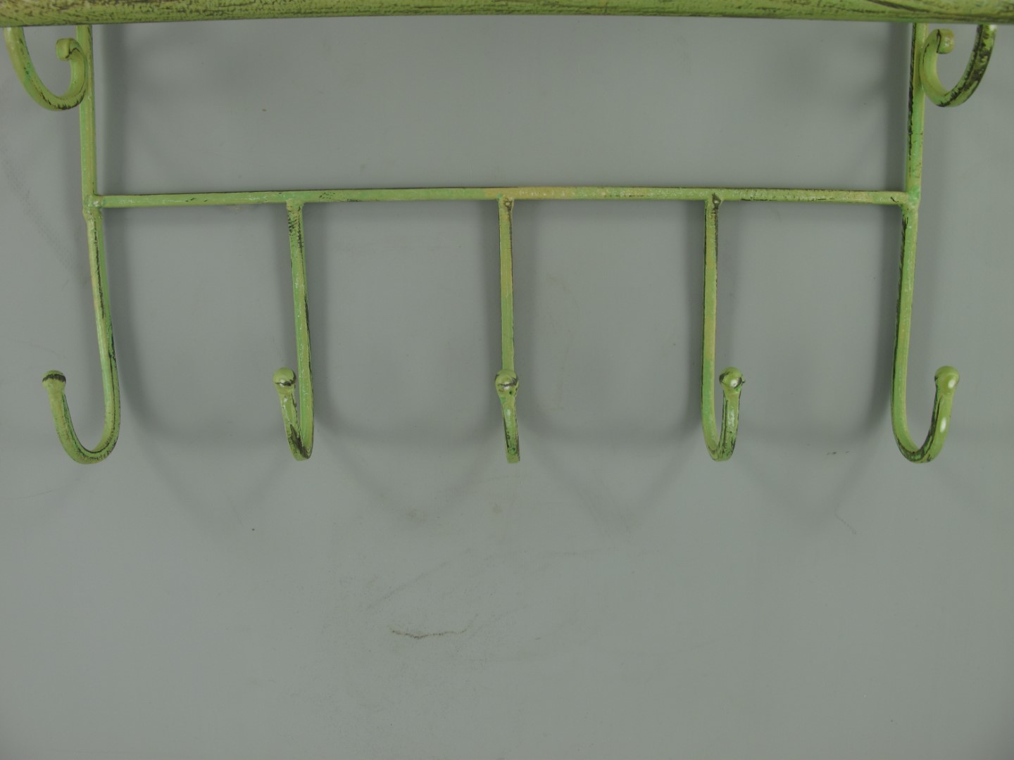 Wandregal Haken Eisen rust. grün H.58x40cm