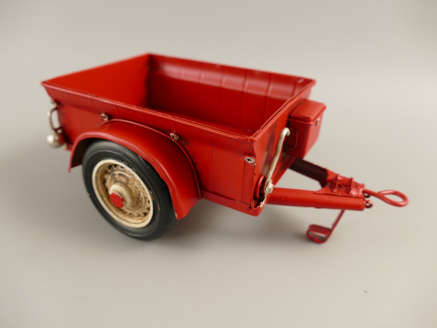 Traktor mit anhänger Antik Eisen L.32x12cm