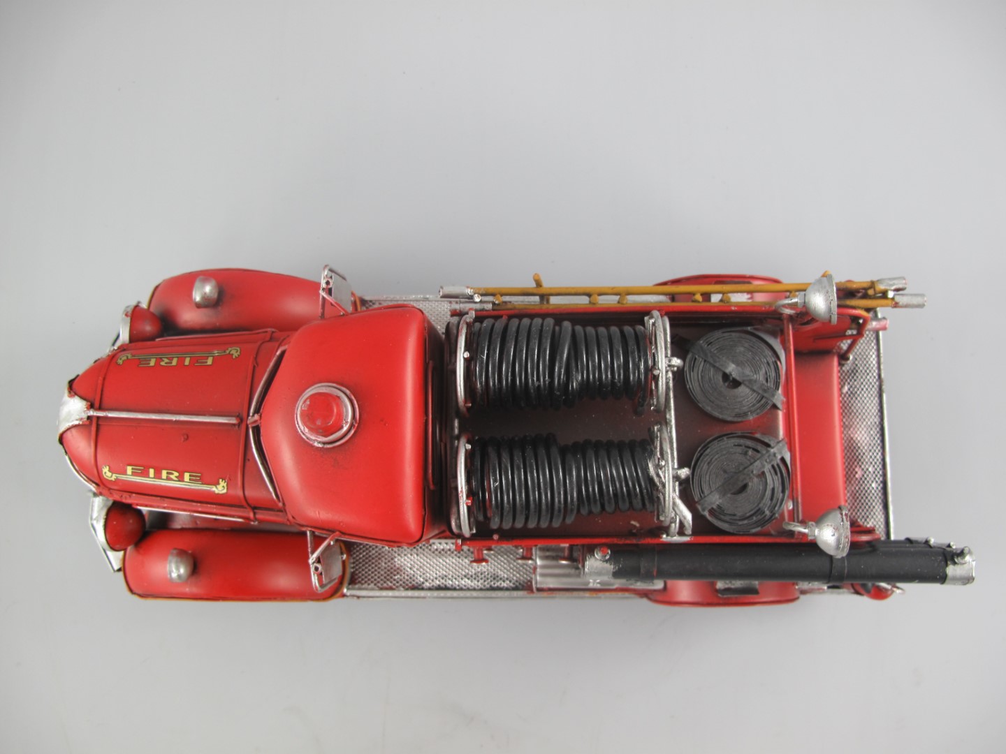 Feuerwehrwagen Antik Eisen L.43x18cm
