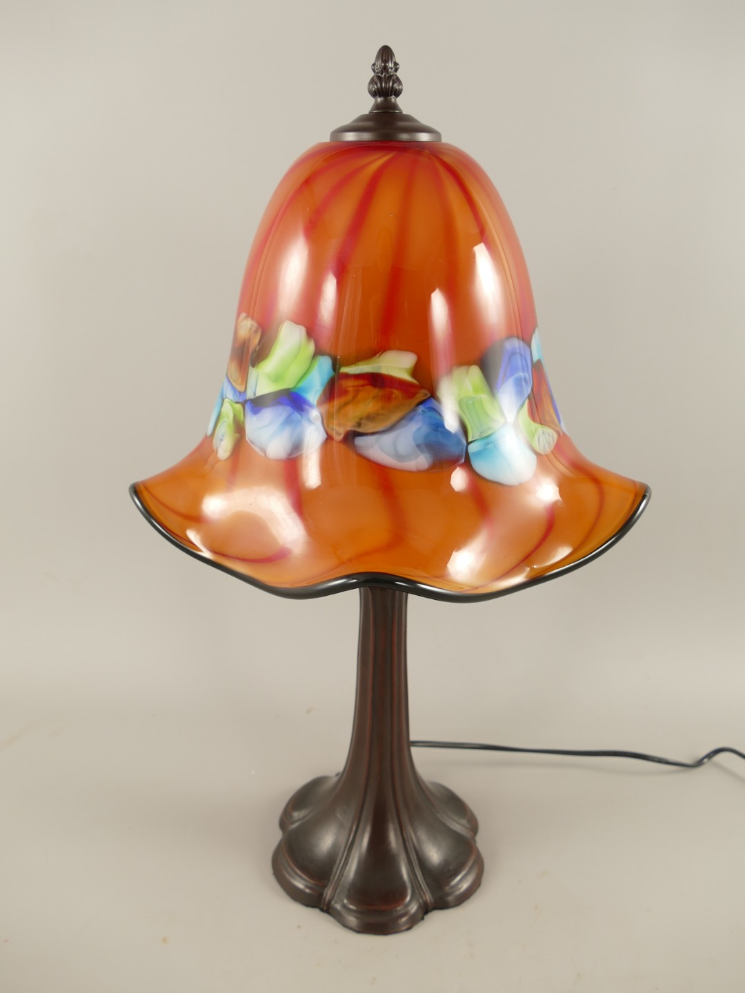 Lampenschirm/Fuss 122.595 Glas farbe H.53cm