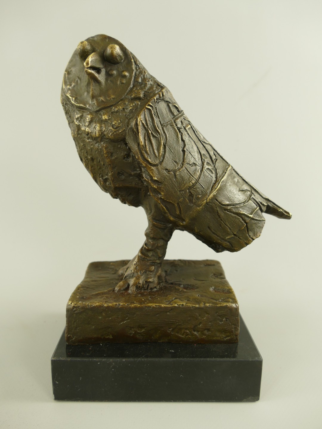 Figur Bronze Eule H.21cm