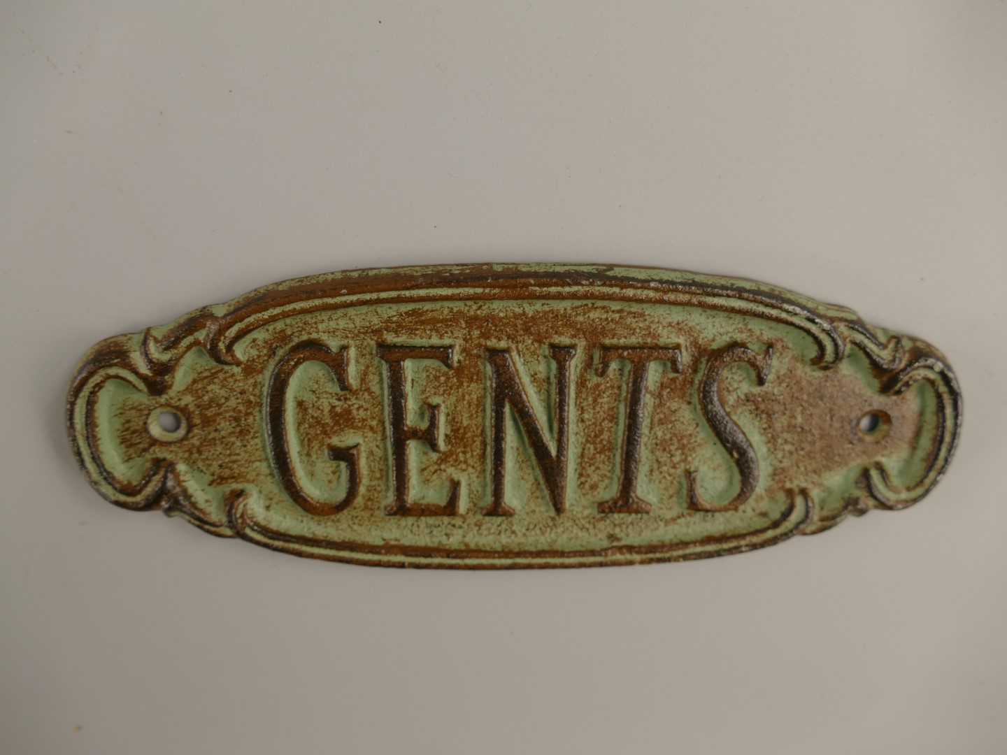 Schild Eisen GENTS L.20x8cm