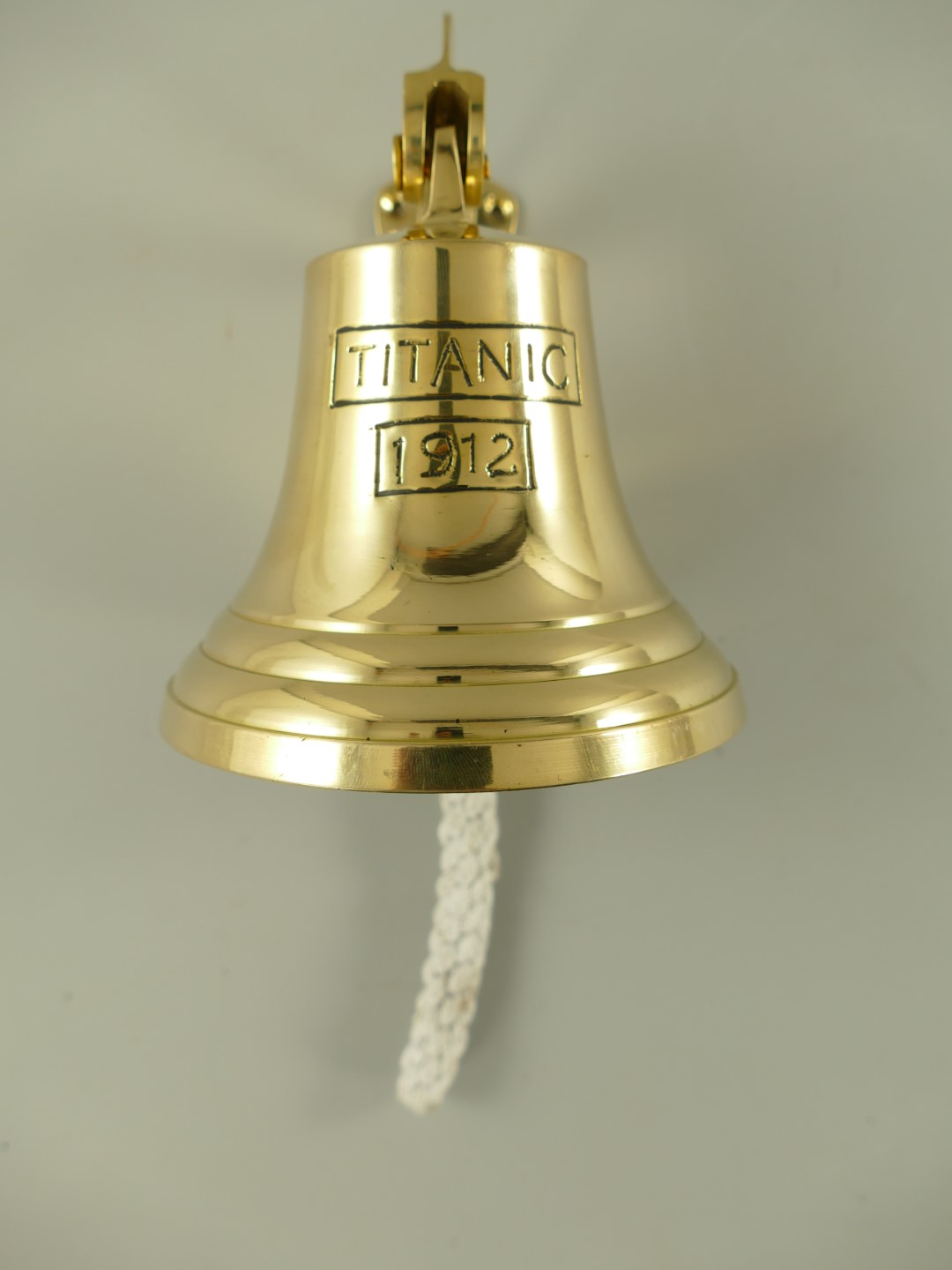 Glocke mit Haken Messing(IND) TITANIC H.15-D.12cm