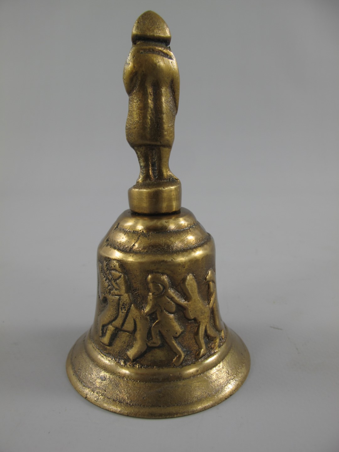 Tischglocke Messing brüniert Napoleon H.12x7cm